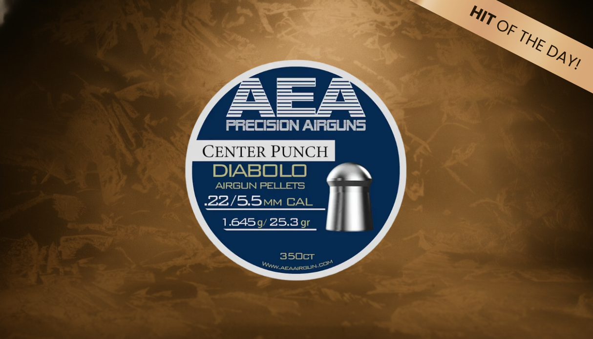 AEA Center Punch Diabolo Pellets - Cal .22 (5.5mm) | 1.645g (25.3gr)