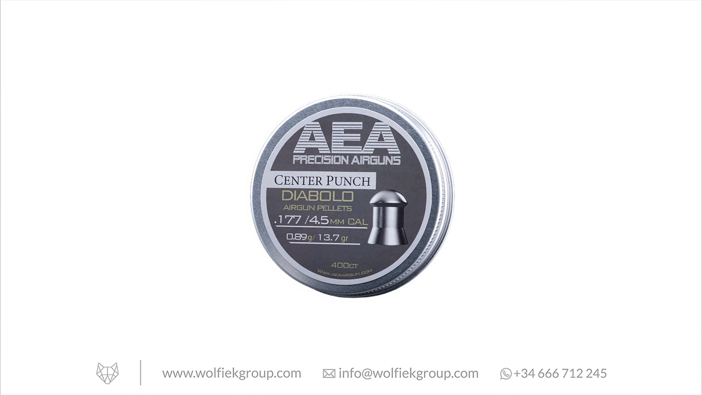 AEA Center Punch Diabolo Pellets · Domed · Cal .177 (4.5mm)