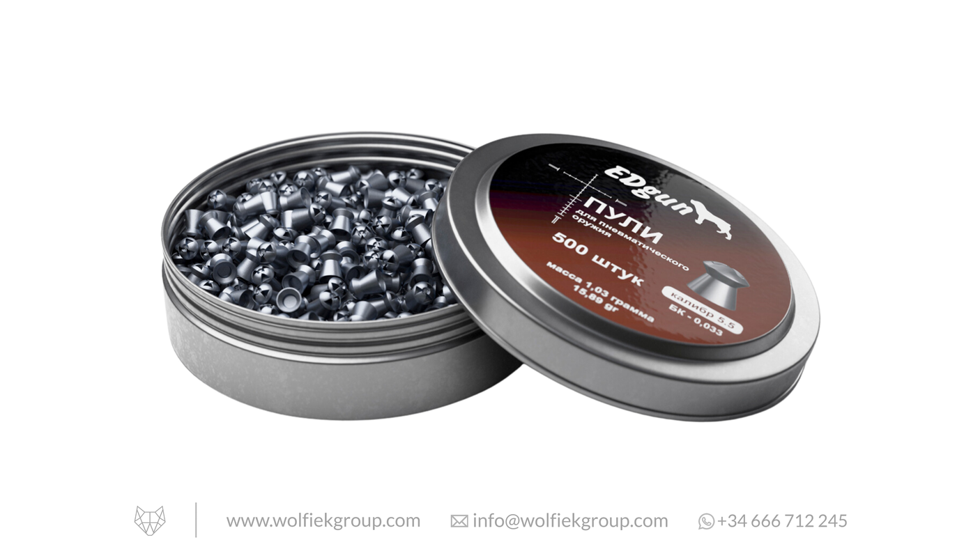 EDgun Hades Airgun Pellets - Cal .22 (5.5mm) | 1.03g (15.89gr)