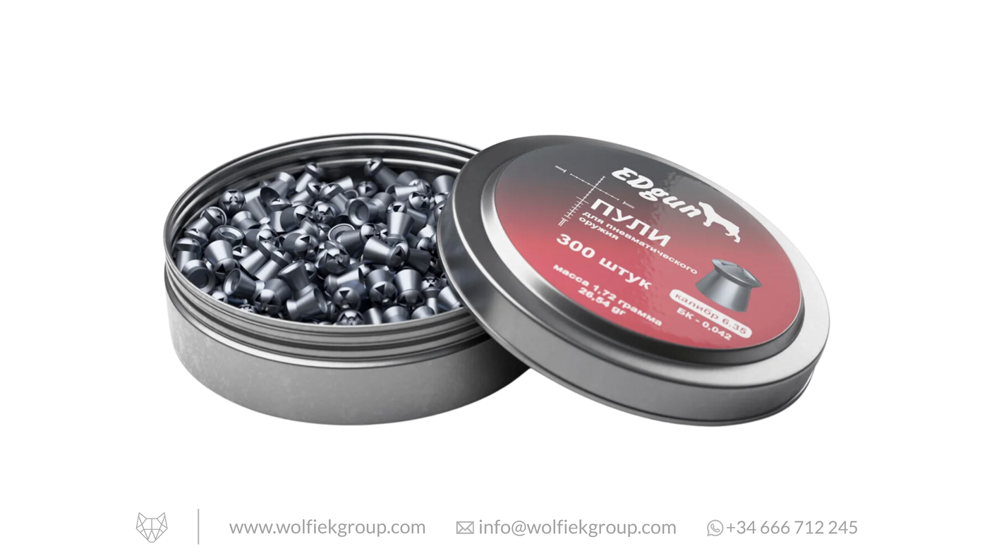 EDgun Hades Airgun Pellets - Cal .25 (6.35mm) | 1.72g (26.54gr)