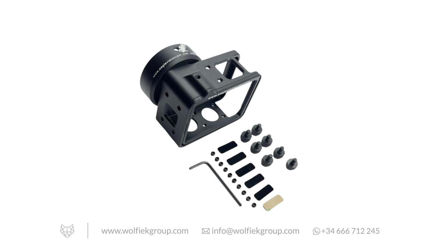 Eagle Vision 75% X 25% GOPRO 9,10,11,12,13 Black Universal Scope Holder Side-Cam