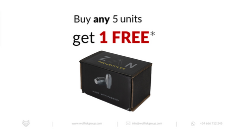 Zan Projectiles Airgun Slugs - Cal .457 (11.6mm)