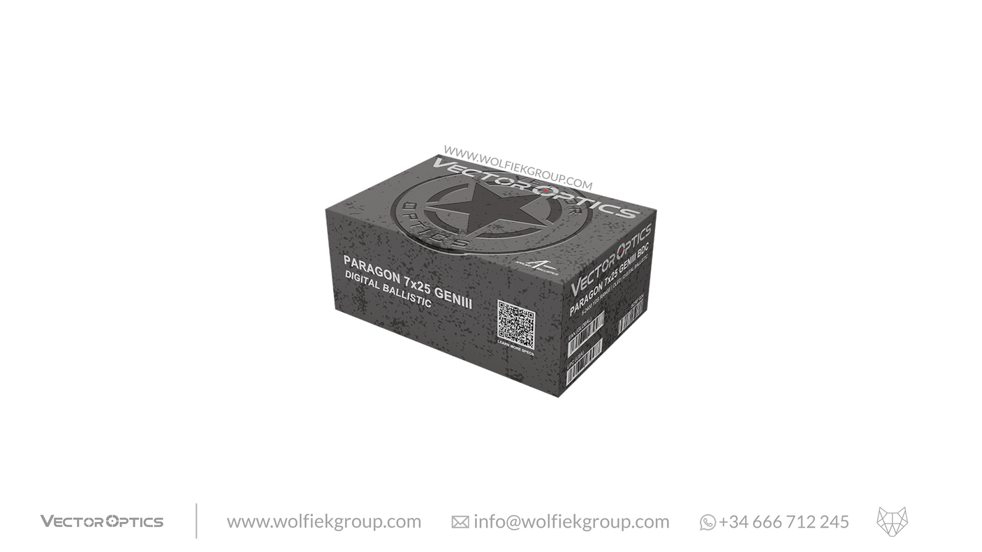 Vector Optics Paragon Digital Balistic BDC Rangefinder – 7x25 Gen III