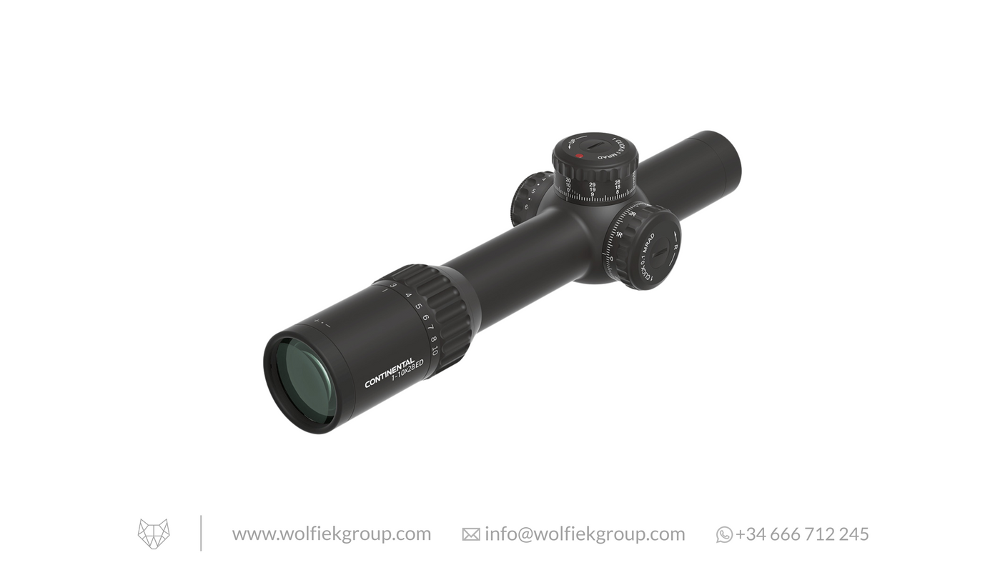 Vector Optics Continental Riflescope - x10 1-10x28 ED RAR-C