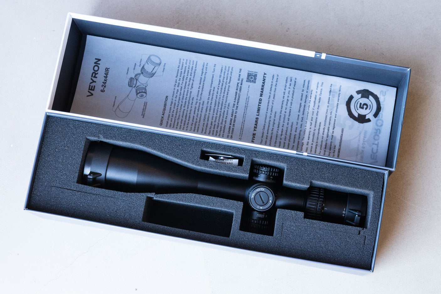 Vector Optics Veyron Compact Riflescope · 6-24x44IR SFP · Return · Grade: AA · 30% OFF