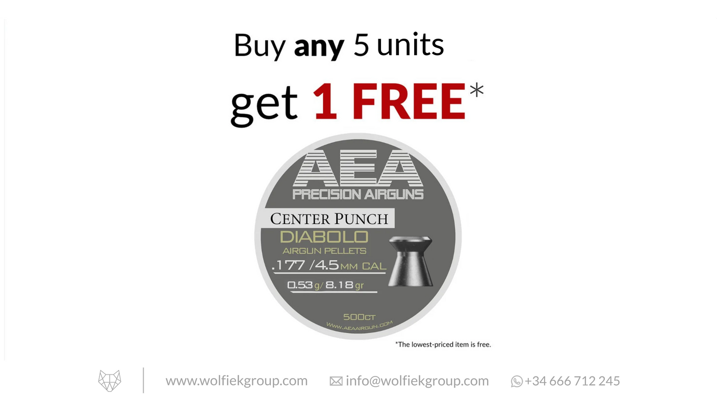 AEA Center Punch Diabolo Pellets - Cal .177 (4.5mm) | 0.53g (8.18gr)