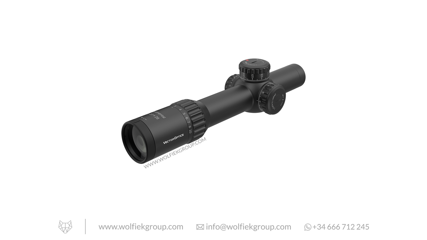 Vector Optics Continental Riflescope – x10 1-10x28 ED VET-RAR FFP