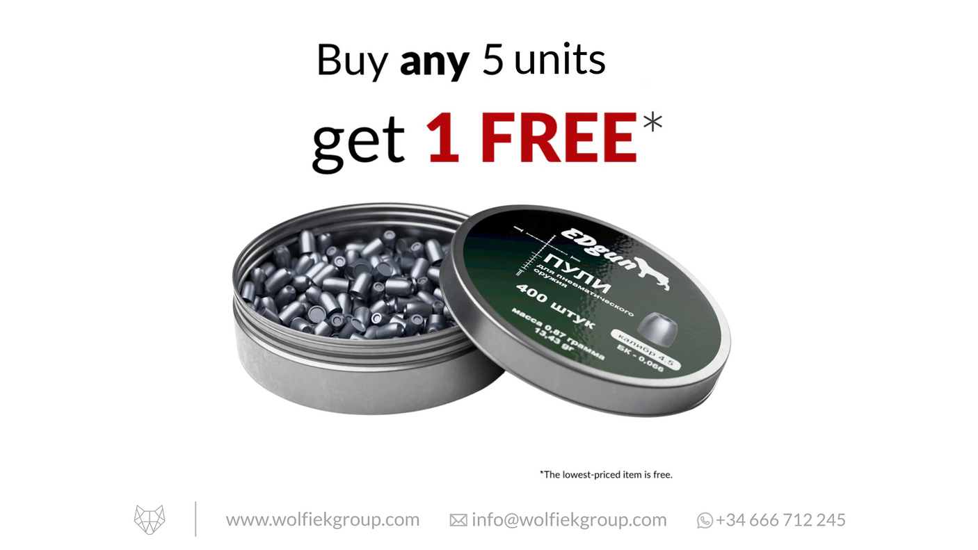 EDgun KnockOut Airgun Slugs - Cal .177 (4.52mm) | 0.87g (13.43gr)