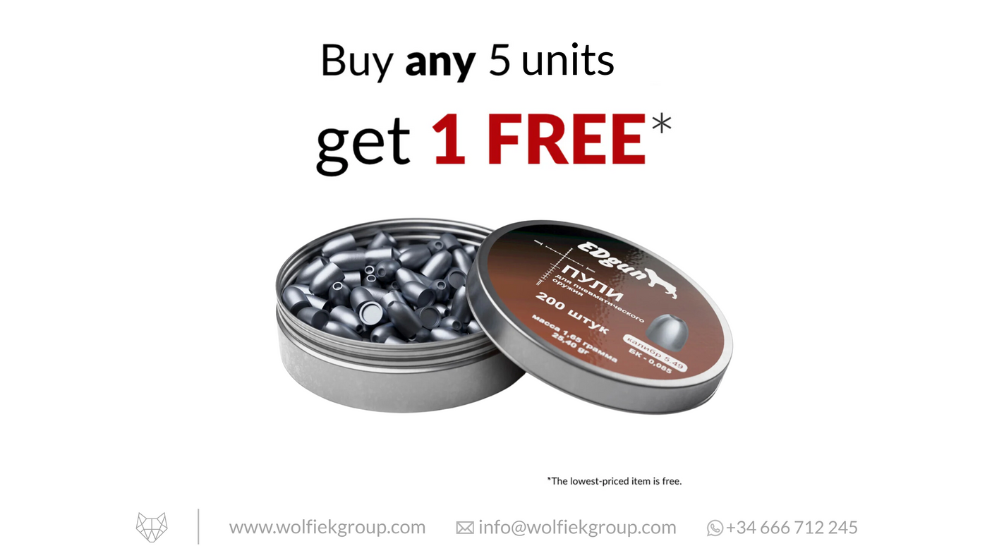 EDgun KnockOut Airgun Slugs - Cal .216/.217 | 1.65g (25.40gr)