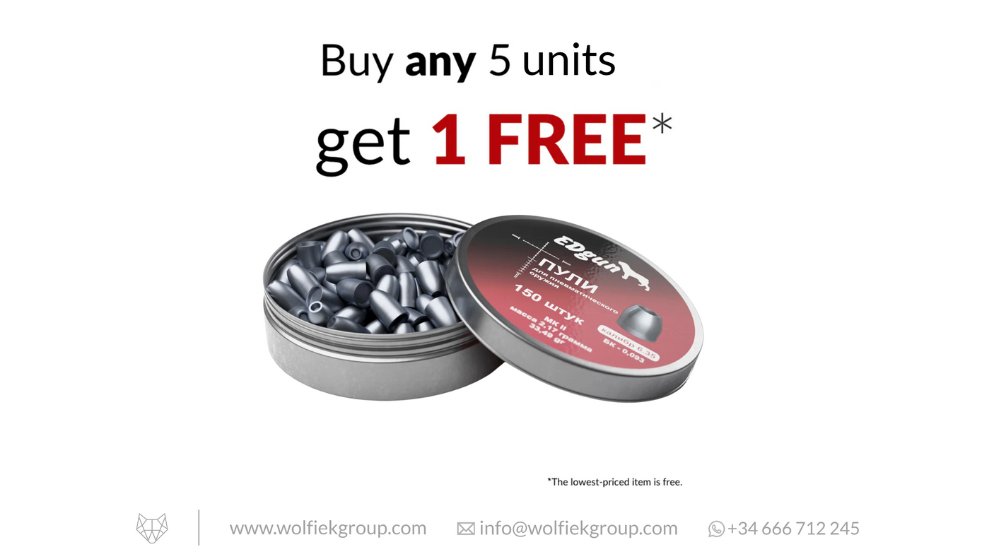 EDgun KnockOut Airgun Slugs MKII - Cal .250 (6.35mm) | 2.17g (33.49gr)