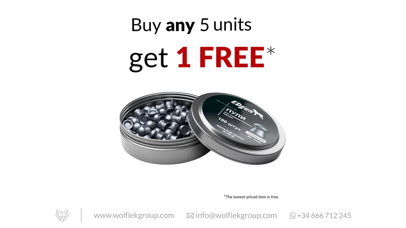 EDgun Premium Airgun Pellets - Cal .35 (9mm) | 5.25g (81.01gr)