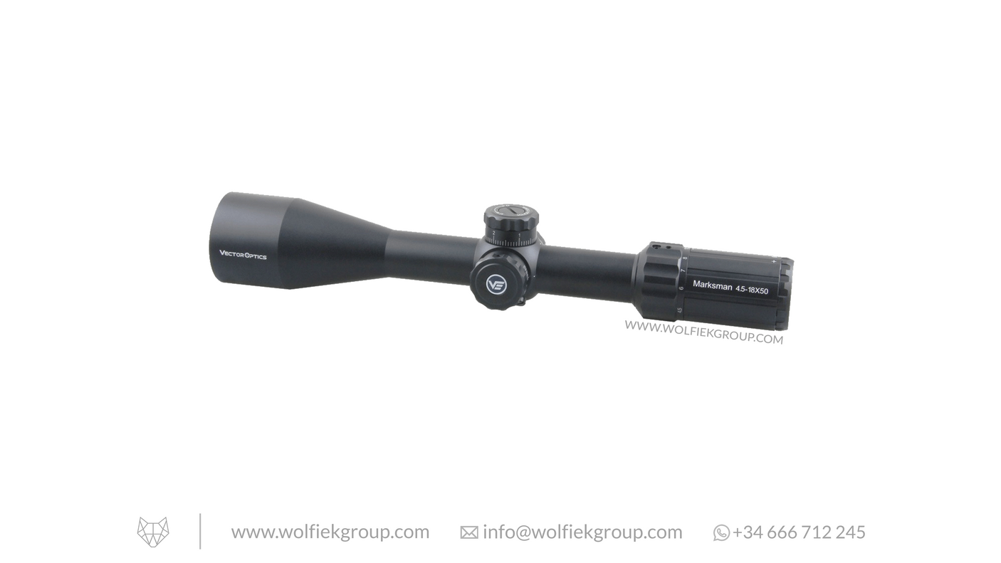 Vector Optics Marksman Riflescope - 4.5-18x50 SFP