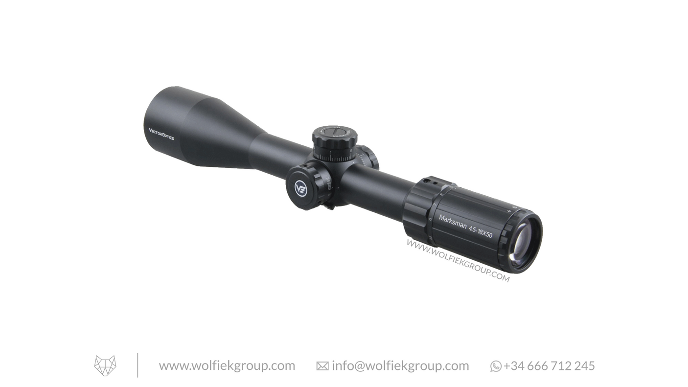 Vector Optics Marksman Riflescope - 4.5-18x50 SFP