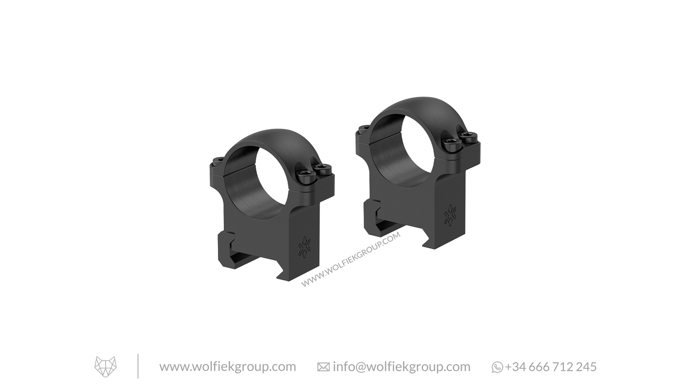 Vector Optics Weaver Riflescope Steel Mounts - 25.4mm