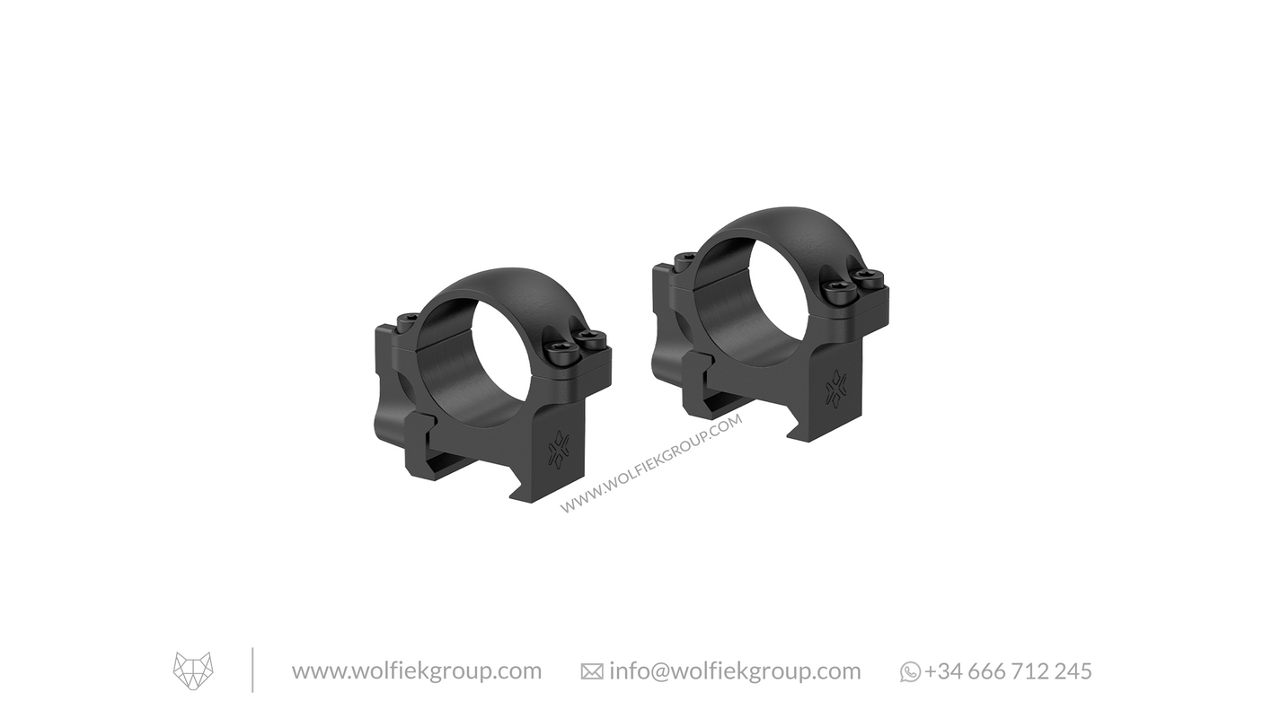 Vector Optics Weaver Riflescope Steel Mounts - 25.4mm QD Low Profile