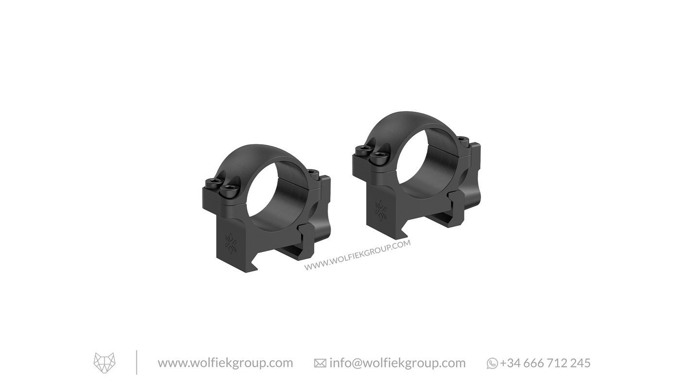 Vector Optics Weaver Riflescope Steel Mounts - 25.4mm QD Low Profile