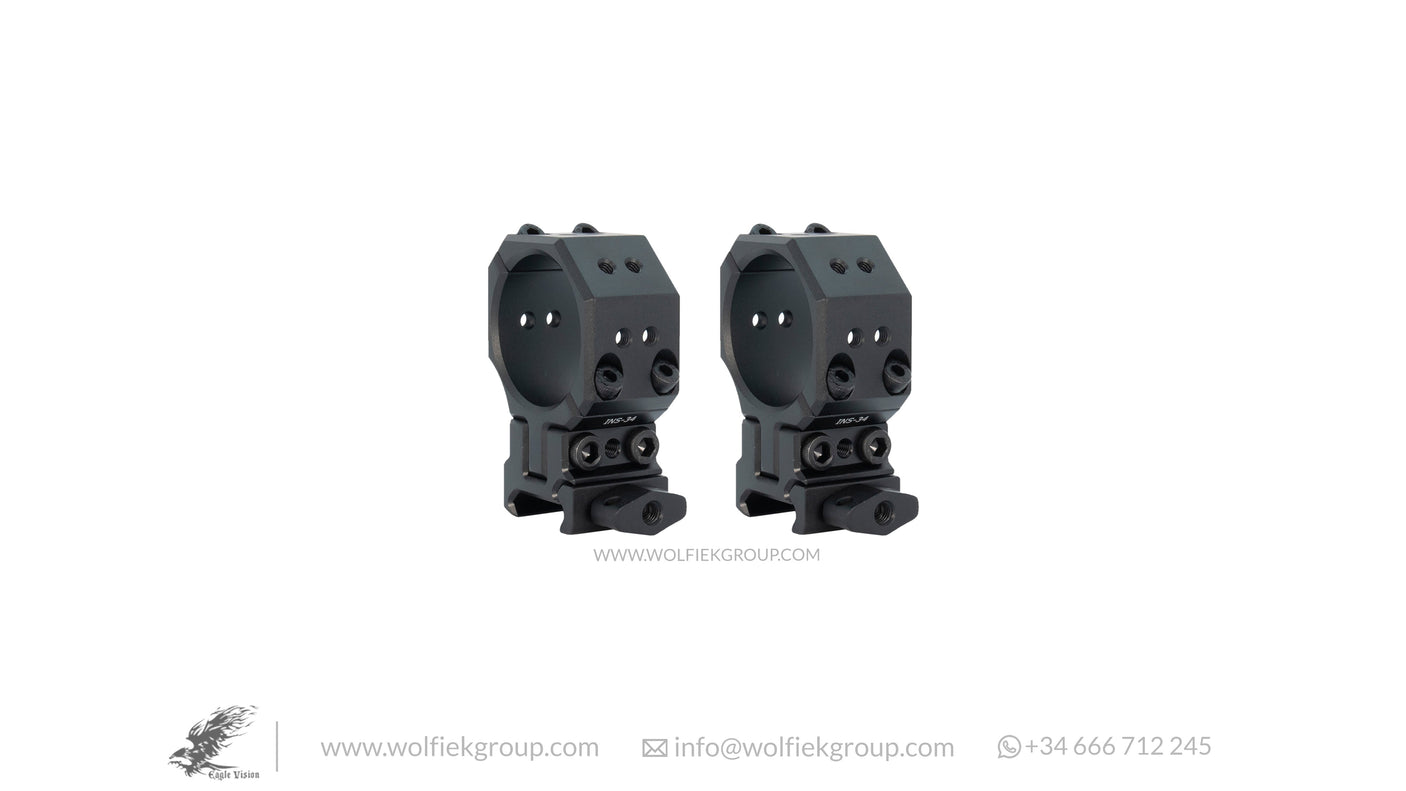 Picatinny Infinity Elevation ADJUSTABLE Scope Mounts 34mm side view