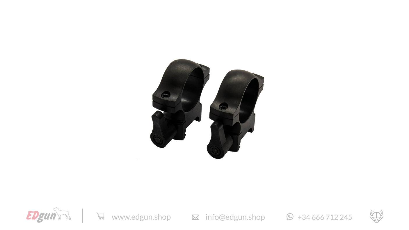 EDgun Tactical Match Picatinny Scope Rings - 30mm