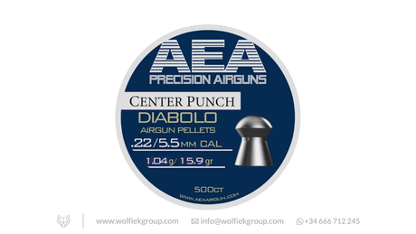 AEA Center Punch Diabolo Pellets · Domed · Cal .22 (5.5mm)