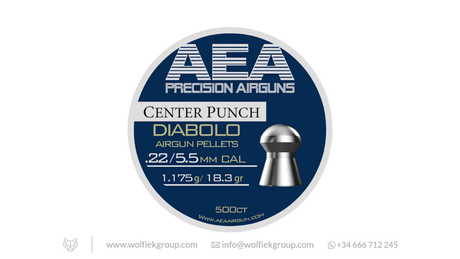 AEA Center Punch Diabolo Pellets · Domed · Cal .22 (5.5mm)
