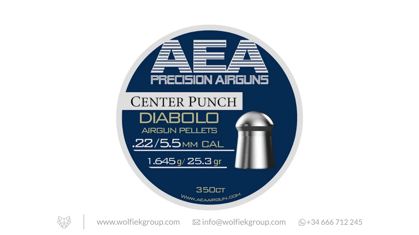 AEA Center Punch Diabolo Pellets · Domed · Cal .22 (5.5mm)