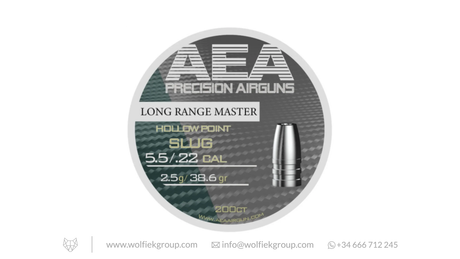 AEA Long Range Master Slugs · Hollow Point · Cal .22 (5.5mm)
