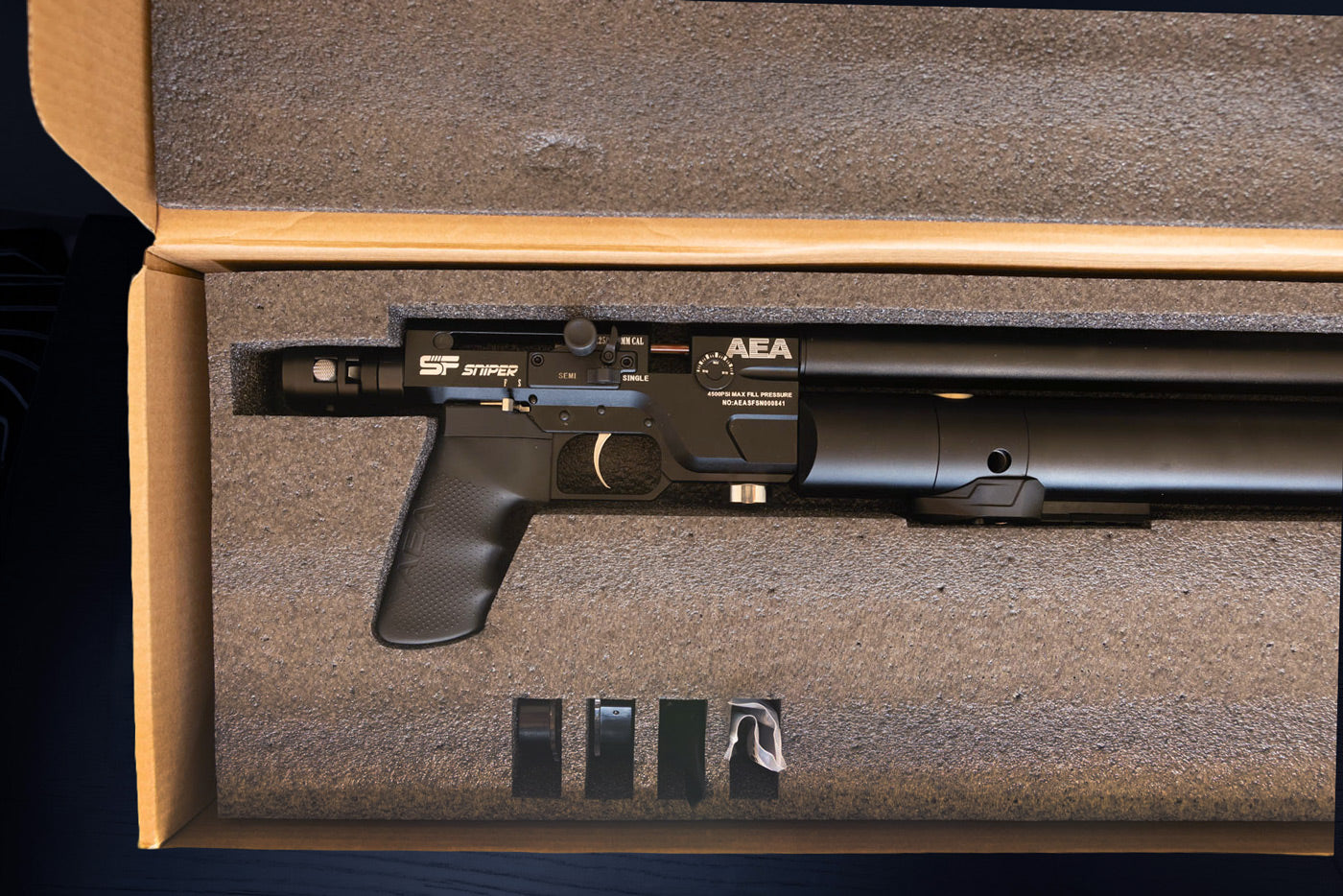 SF Sniper · Cal .25 (6.35mm) · 18" Barrel · Returned · Grade: AAA · 25% OFF
