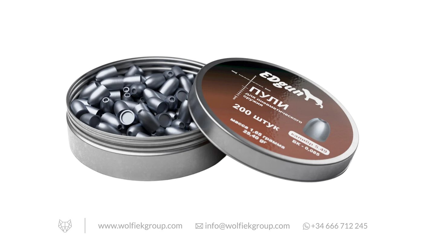 EDgun KnockOut Airgun Slugs - Cal .216 (5.49mm) | 1.65g (25.40gr)
