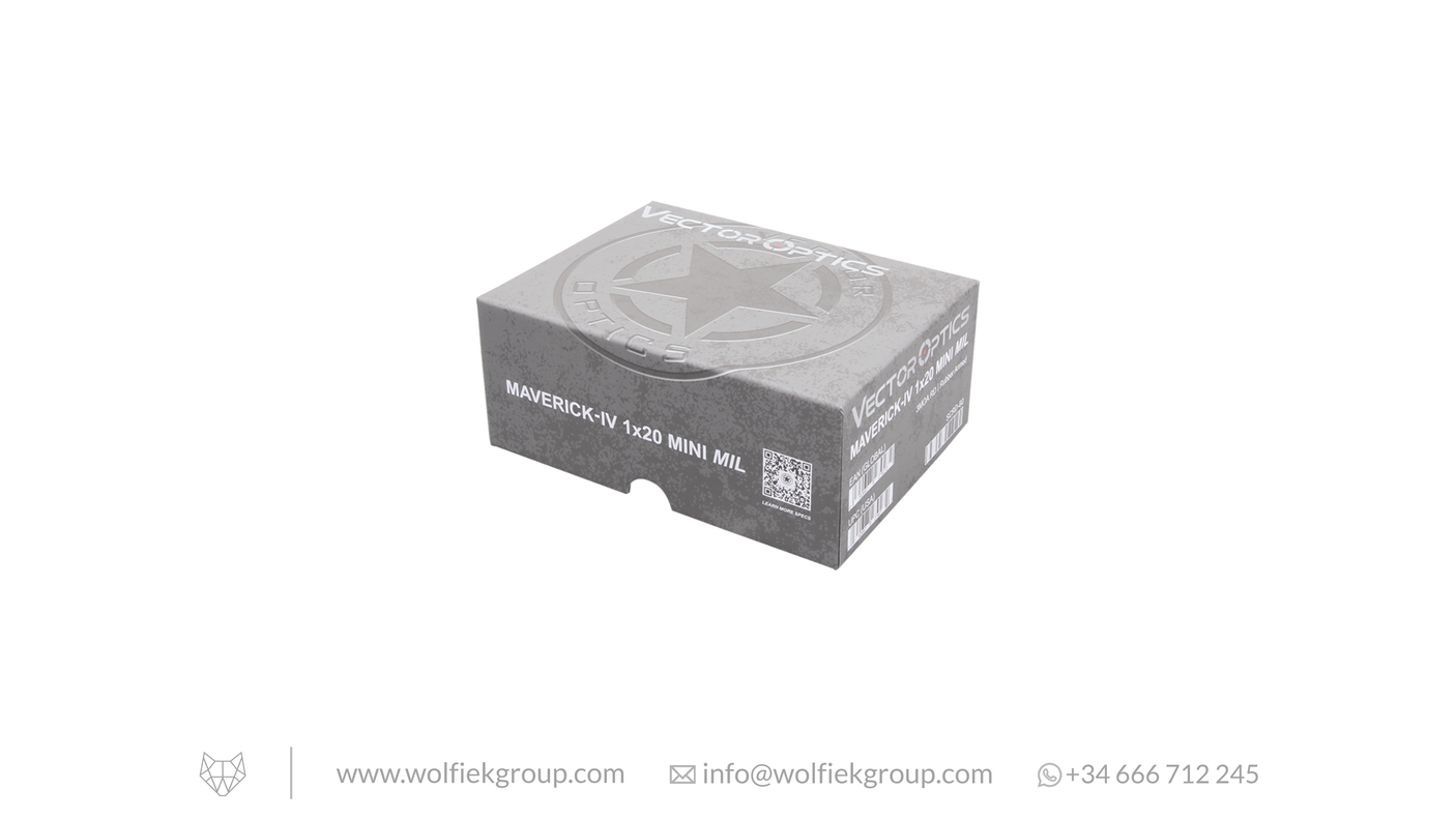 Vector Optics Maverick Mini Rubber Armored Reflex Sight - IV 1x20 MIL