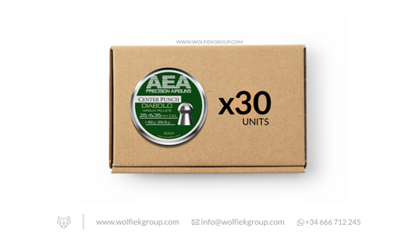 AEA Master Box Center Punch Diabolo Pellets · Domed · Cal .25 (6.35mm)