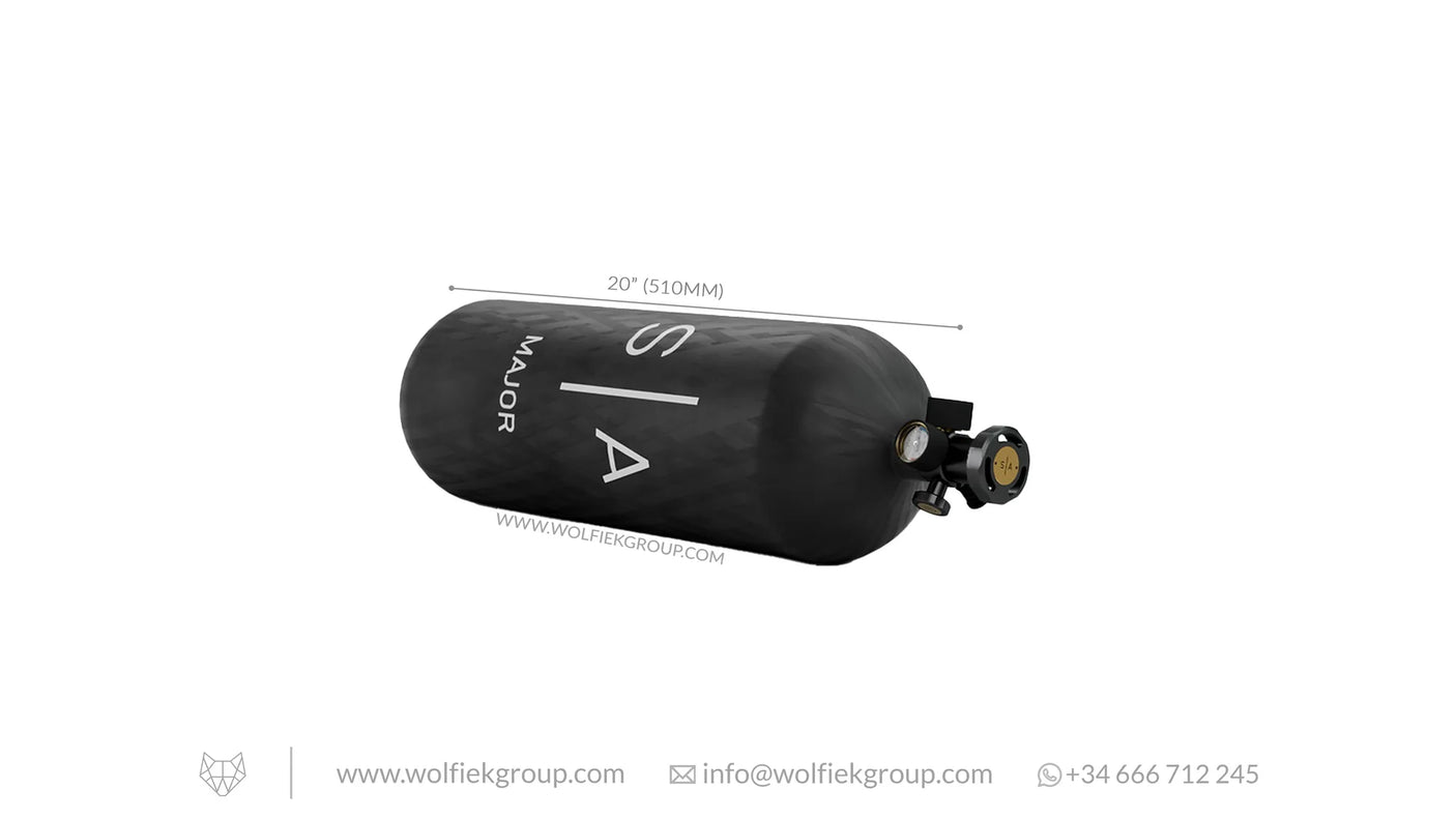 Scandinavian Arms Major PCP Air Tank (6.8L) 2022 Production - Earlier Production - New Units - Grade: AAA - Special Discount