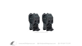 Picatinny Infinity Elevation ADJUSTABLE Scope Mounts 34mm side view